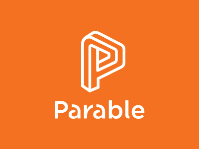 Parable agency brand branding bryan company daniel danny logo orange parbale