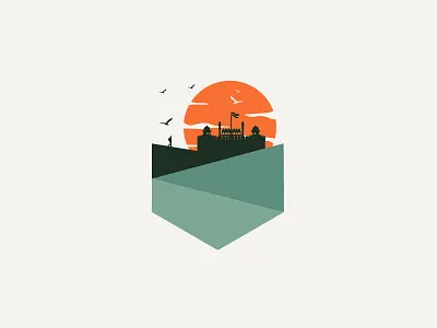 Lost | Delhi art design flat graphicdesign icon illustration india logo sun vector