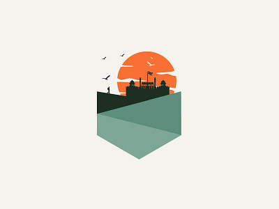 Lost | Delhi art design flat graphicdesign icon illustration india logo sun vector