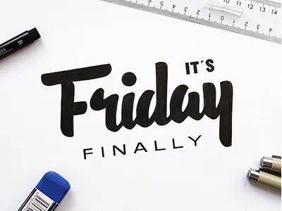 It's Friday! calligraphy font friday handlettering lettering letters type typography