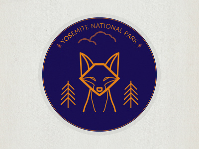 Fox badge - challenge (1/7) badge challenge fox illustration vector week