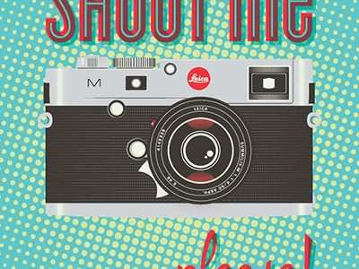 Shoot me ...please! camera cyclone halftone illustration leica linkedin vector