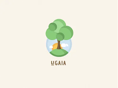 Goddess of Earth circle clouds earth ligaia nature sun tree