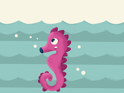 sea ​​horse alphabet animal illustration kids illustration sea sea horse