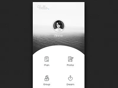 Personal homepage profile ui