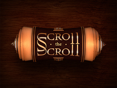 SCROLL the SCROLL game identity logo