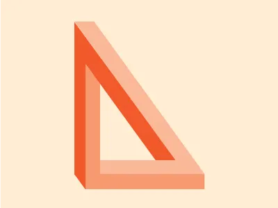 Unpredictable World design illustration triangle world