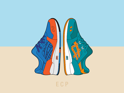 KITH East Coast Project asics east coast kicks kith miami miami dolphins nba new york city new york knicks nfl ronnie fieg sneakers