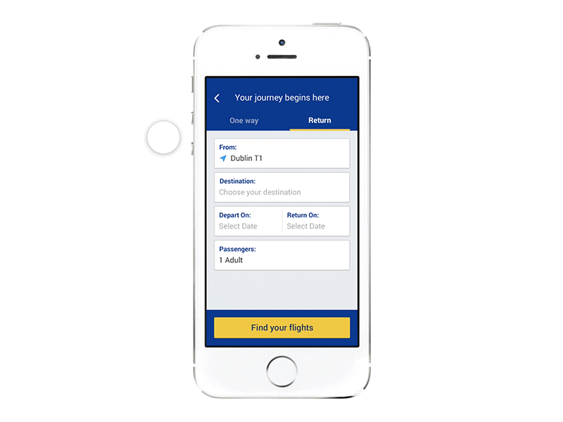 Calendar Interaction animation calendar framer gif ryanair