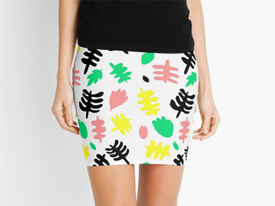 Tropic skirt pattern color graphicdesign illustration leaves pattern tropical