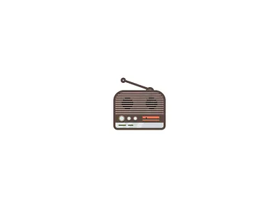 Radio Icon electronics icon iconography icons illustration logo mark music radio