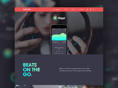 Website - Rippl Case Study case kickpush rippl study web website