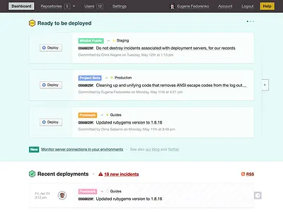 A new dploy.io dashboard activity dashboard deployment dploy