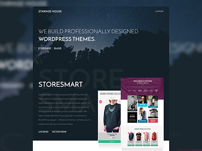 StrangeHouse - Landing ecommerce envato flat gorgeous landing minimal themeforest ui