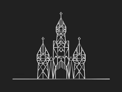 Iron Castle castle disney grey illustration iron mickey steel wdw