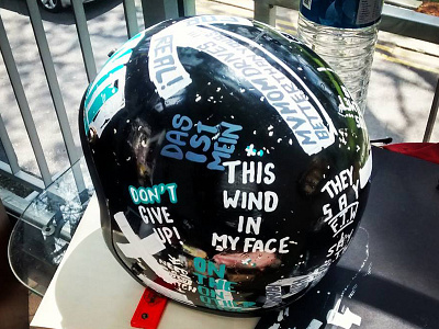 Posca Helmet Doodles black doodles helmet oldschool posca shoei vintage vintagehelmets