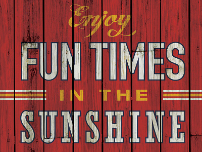 Retail Signage hand drawn paint painted retro sign typography vintage weathered wood