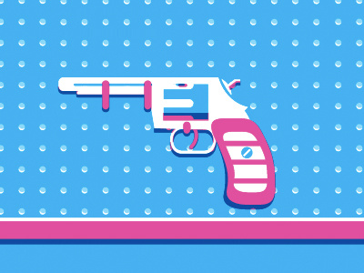 Revolver drawing gun illustration revolver vector