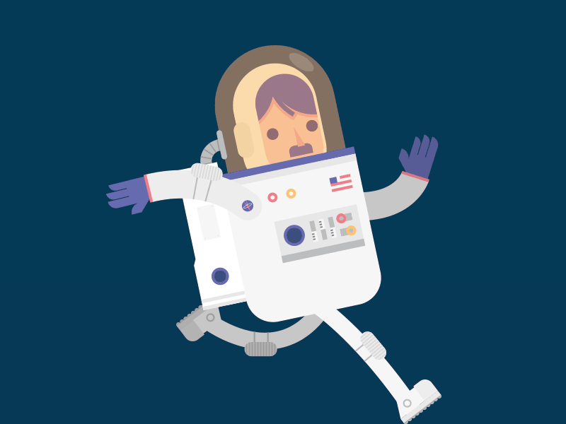 Space man - Final Run animation astronaut design illustration spaceman vector