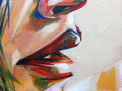 study 100% brush work art coey contemporary figurative ine painting tyler