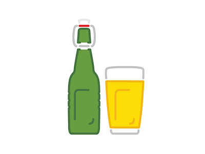 Grolsch 400 years beer grolsch illustration swingtop vector