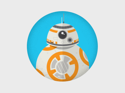 BB-8 bb 8 bb8 droid episode 7 fan art robot star wars the force awakens vector vector art