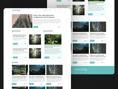 Monolog - Blogging Platform ui ux