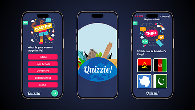 Quizzie: Designing an Inclusive Learning Experience adaptivelearning appdesign hciprinciples inclusivedesign learningapp mobileappdesign prototyping uiuxdesign userexperience