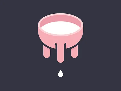 Uddercup brand cow drink illustration logo milk udder