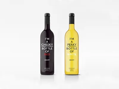 Dropp art direction graphic design packaging wine wine bottle