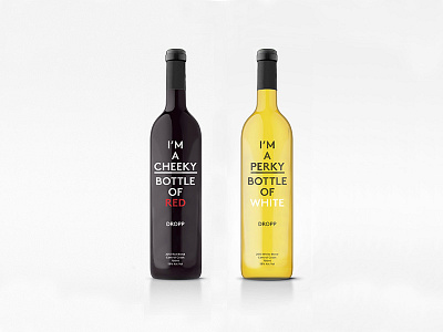 Dropp art direction graphic design packaging wine wine bottle