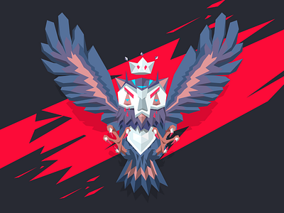 Owl animal game illustrator minimal owl sharp