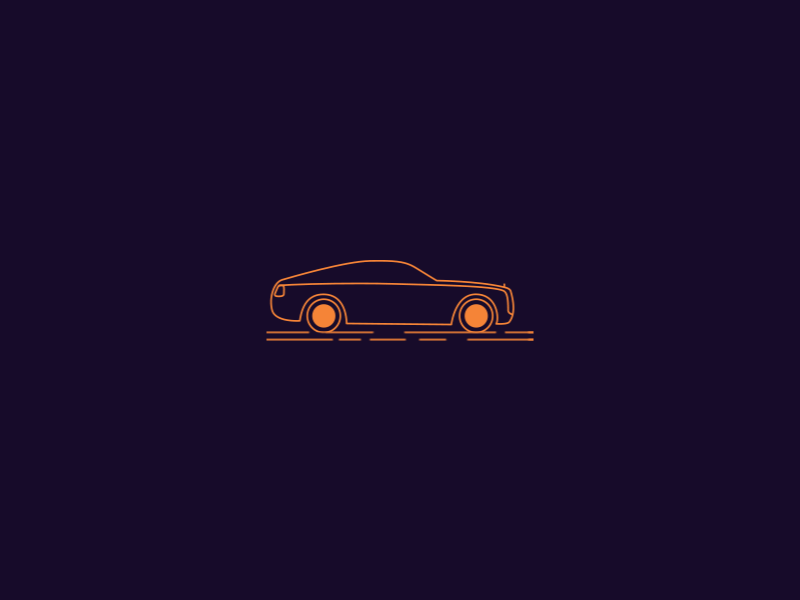 Car Loader animation app car graphics loader motion road