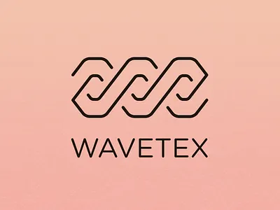 Logo Wavetex corporate identity line lines logo textile texture wave