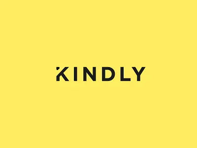 Kindly Logo design charity logo logotype simple yellow