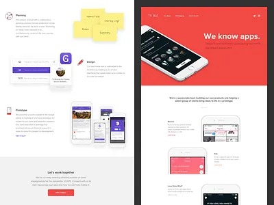 New Treble Website design portfolio treble ui web