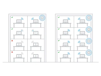 Coverage Illustration building connectivity coverage illustration loading networking routers