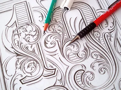 1991 calligraphy custom lettering drawing hand lettering handmade lettering numbers poster typography