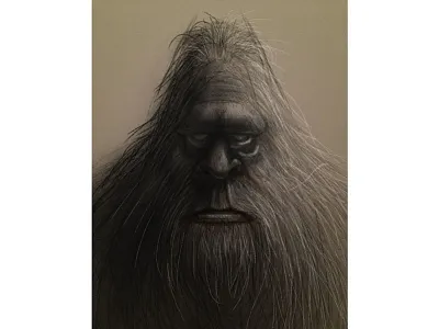 Sasquatch art bigfoot drawing illustration sasquatch sketch