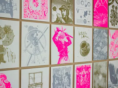 Some Other New Year art calendar design drawing editorial fluorescent gold graphic illustration pink print silver