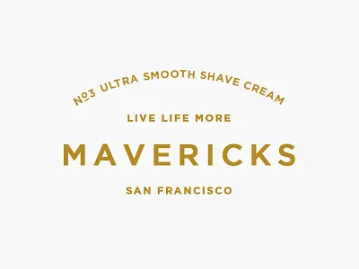 Mavericks pt.II branding california line logo packaging san francisco simplicity skincare