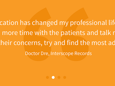 Quote quote slideshow testimonial