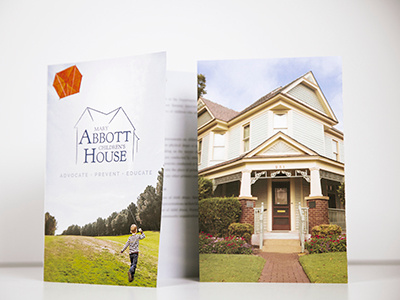 Abbott House Informational Brochure brochure children clean design non profit