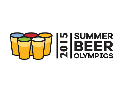 2015 Summer Beer Olympics beer cup design fun logo logotype olypmpics