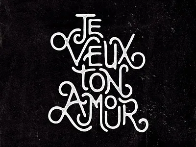 Handlettering: Bad Romance handdrawn handlettering lady gaga lettering lyrics pop type typography vintage