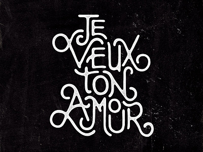 Handlettering: Bad Romance handdrawn handlettering lady gaga lettering lyrics pop type typography vintage