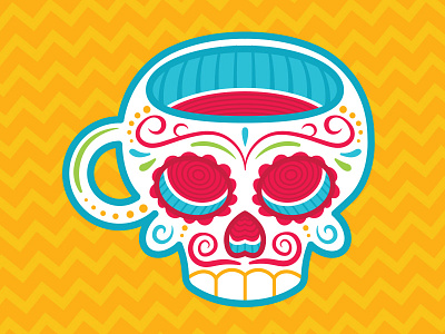 Brewd Awakenings coffee sugar skull