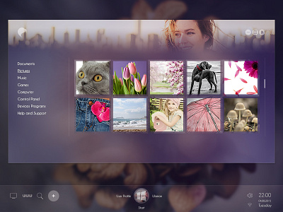 Windows Concept 10 desktop gui metro minimalist pc ui windows woman