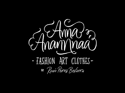 Anna Anannnaá / Calligraphic Logo color handlettering handwriting lettering logo logolettering redesign type typenerd typography