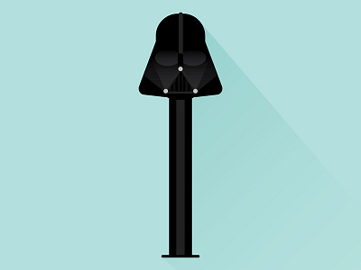 Things on my desk • Darth Vader Pez Dispenser black darth desk illustration mint pez shadow star things vader wars